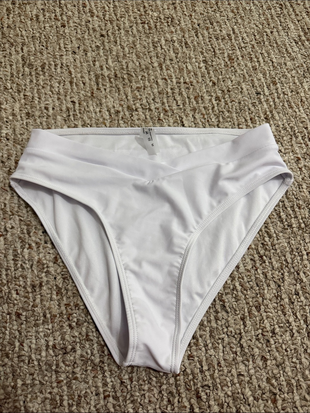 Women’s white bikini bottoms